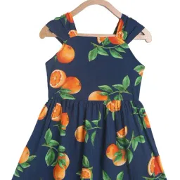 Tales & Stories Kids Navy Printed Dress-picture-17