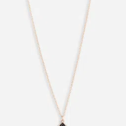Toniq Maroon Gold-Plated Shape Cz Stone Fusion Wear Charm Necklace for Women image 5