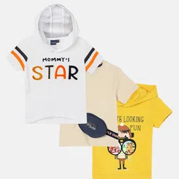 Juniors by Lifestyle Boys Pack Of 3 Printed T-shirts-picture-48