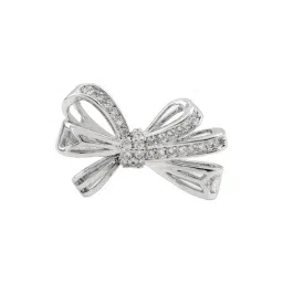 Joker & WItch Silver Cecile Bow Style Ring image 3