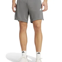 Adidas Grey Regular Fit Sports Shorts image 1