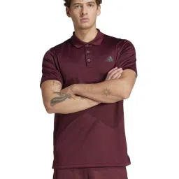 Adidas Burgundy Regular Fit Sports Polo image 1