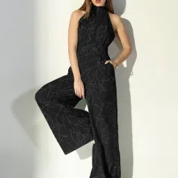 showoffff Showoff Black Regular Fit Printed Jumpsuit image 5