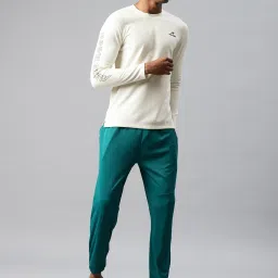 ALCIS White Dry Tech Slim Fit Textured Sports T-Shirt image 5