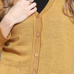 Monte Carlo Yellow Textured Sweaters image 5