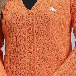 Monte Carlo Orange Regular Fit Cardigan image 5