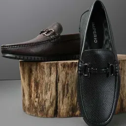 Imperio by Regal Men's Coffee Casual Loafers image 1