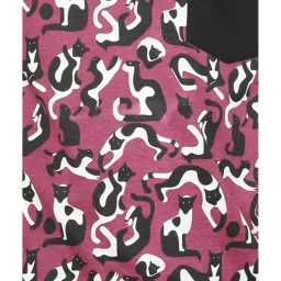 Peter England Kids Purple Printed  T-Shirt image 5