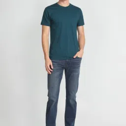 U.S. Polo Assn. Denim Co. Blue Cotton Slim Straight Fit Jeans image 5