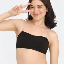 Rosaline by Zivame Black Solid Everyday Bra image 1