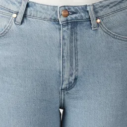 Wrangler Light Blue Straight Fit High Rise Jeans image 5