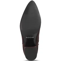 Mochi Women's Brown Casual Booties image 5