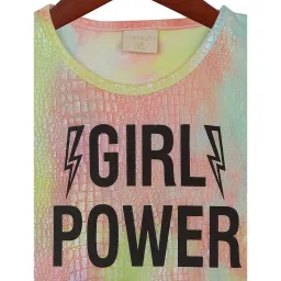 Tiny Girl Multicolor Graphic Print T-Shirt image 3