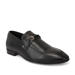 Teakwood Leathers Men's Jet Black Formal Loafers image 2