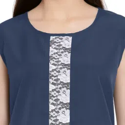 PATRORNA Dark Grey Lace Top image 5