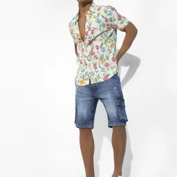 Campus Sutra Multicolored Regular Fit Floral Print Shirt image 5