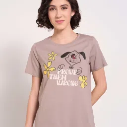 People by Pantaloons Grey Printed Tee image 1