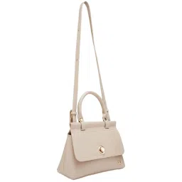 Globus Khaki Textured Medium Handbag image 5