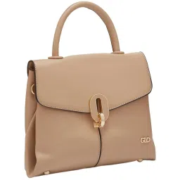 Globus Khaki Solid Medium Handbag image 5