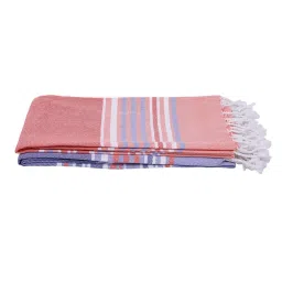 Bianca Lavender & Red 100% Cotton 230 GSM 'Jadore' Bath Towel - Set of 2 image 2