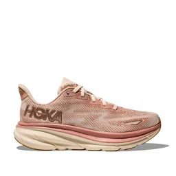 Hoka Women's W CLIFTON 9 Sandstone & Cream Running Shoes image 1