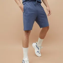 Fame Forever By Lifestyle Navy Regular Fit Shorts image 1