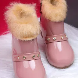 Tiny Bugs Kids Peach Casual Boots image 4