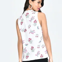 Zink London White Floral Print Top image 2