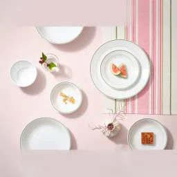 Corelle Livingware Double Ring Green 26cm Dinner Plate Pack of 2 image 1