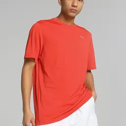 Puma Performance Essentials Red Regular Fit Sports T-Shirt image 1