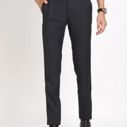 Turtle Charcoal Grey Rayon Slim Fit Trousers image 1
