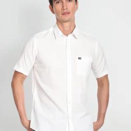 Arrow Sport White Cotton Regular Fit Shirt-picture-6