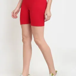 Gracit Red Cotton Sports Shorts image 3