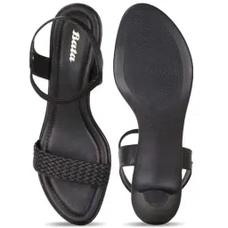 Bata Women's Black Ankle Strap Sandals image 3