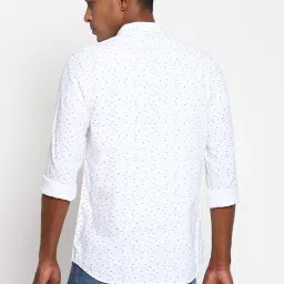 Lee White Slim Fit Printed Shirt image 2