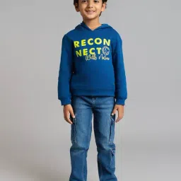 Ed-a-Mamma Boys Blue Cotton Printed Sweatshirt-image-45