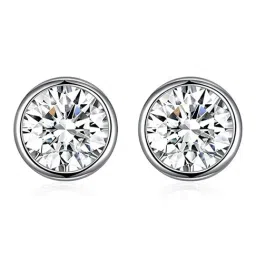 GIVA 92.5 Sterling Silver Shine Zircon Earrings-image-59