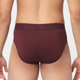 Jack & Jones Olive Night & Wine Regular fit Briefs-Pack of Two image 2