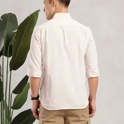 Nautica Men Premium Slim Fit Linen Casual Shirt image 3