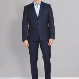 AD by Arvind Navy Regular Fit Two Piece Suit-picture-35