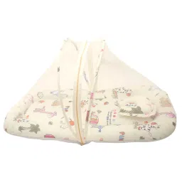 Baby Moo Tent Mattress Set with Neck Pillow I Love Animals Cream image 5