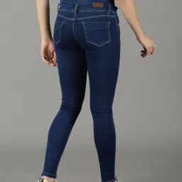 showoffff SHOWOFF Dark Navy Skinny Fit High Rise Jeans image 2