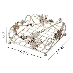 Nestroots Napkin Holder Tissue Box Holder Tissue Holder for Dining Table Napkin Holder Iron Silver image 5
