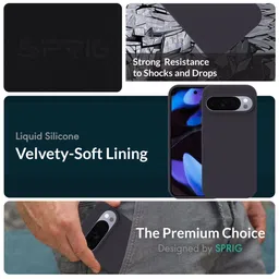 SPRIG Solid Printed Back Case Mobile Accessories image 2