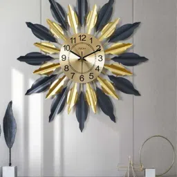 The Art House Black & Gold Metal Clock-picture-27