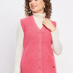 Duke Pink Self Pattern Cardigan-image-25