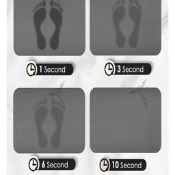 Sittella Grey Solid Rectangular Anti-Skid Kitchen Mats image 3