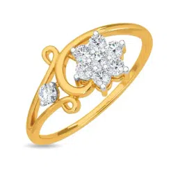 Kisna Diamond & Gold Jewellery Keryn 14k (585) Diamond & Gold Ring For Women-picture-26