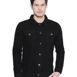 High Star Black Cotton Denim Jacket image 1
