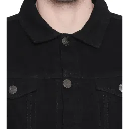 High Star Black Cotton Denim Jacket image 4